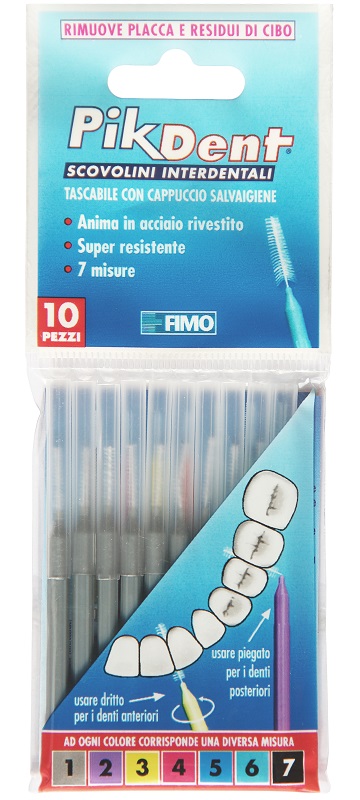 PIKDENT STUZZICOLINO 1 GRIGIO 10 PEZZI - farmasorriso.com