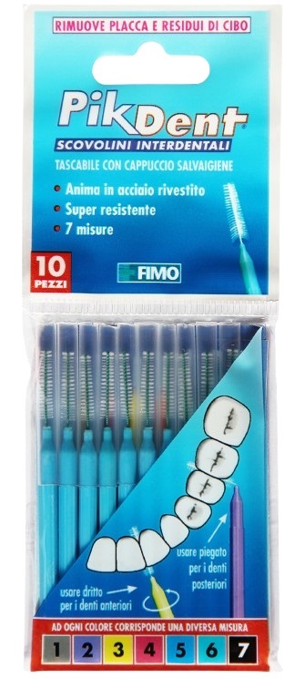 PIKDENT STUZZICOLINO 5 AZZURRO 10 PEZZI - farmasorriso.com