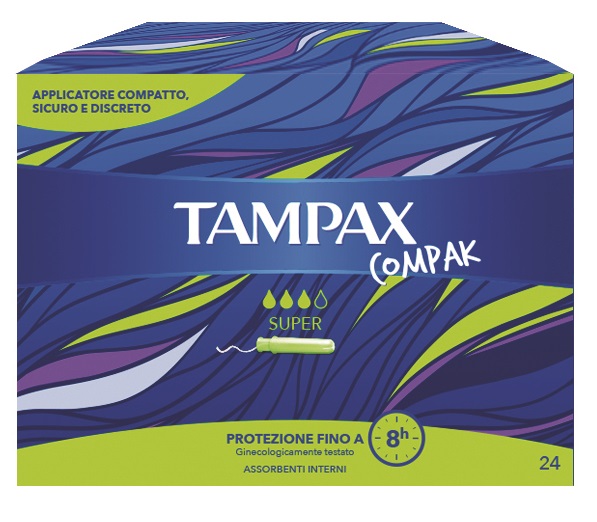 TAMPAX COMPAK SUPER 24 PEZZI - farmasorriso.com