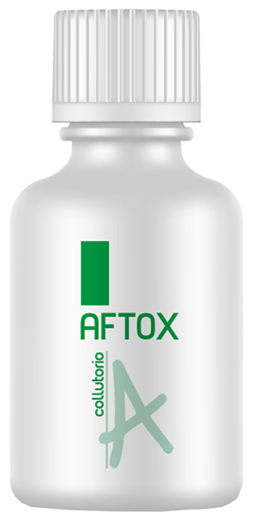 AFTOX COLLUTORIO FLACONE BIANCO, CON TAPPO E MISURINO DISPOSITIVO MEDICO INDICATO IN TUTTE LE LESIONI DEL CAVO ORALE E NEI PROCESSI INFIAMMATORI CORRELATI 100 ML 1 PEZZO - farmasorriso.com