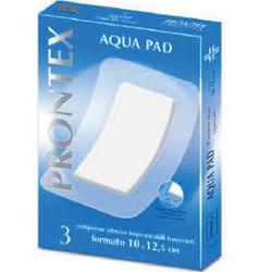 GARZA COMPRESSA PRONTEX AQUA PAD 10X12,5 CM 3 PEZZI - farmasorriso.com