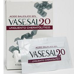 VASESAL 20 6 BUSTINE PLURIDOSE DA 5 ML UNGUENTO CHERATOLITICO - farmasorriso.com