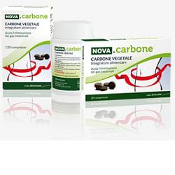 NOVA CARBONE VEGETALE 120 COMPRESSE - farmasorriso.com