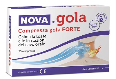 NOVA GOLA COMPRESSA GOLA FORTE 20 COMPRESSE - farmasorriso.com
