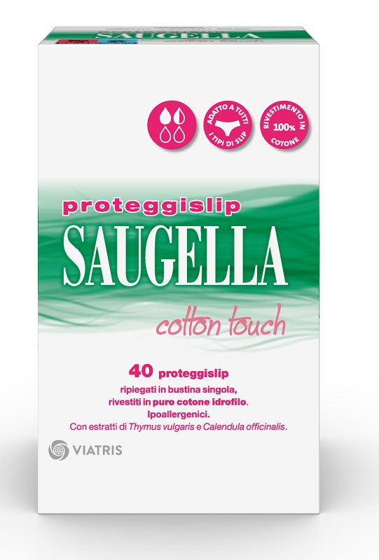 SAUGELLA ASSORBENTI COTTON TOUCH PROTEGGISLIP 40 PEZZI - farmasorriso.com