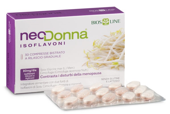 BIOSLINE NEODONNA ISOFLAVONI 60 COMPRESSE - farmasorriso.com