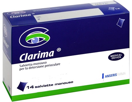 SALVIETTA PERIOCULARE CLARIMA 14 PEZZI - farmasorriso.com