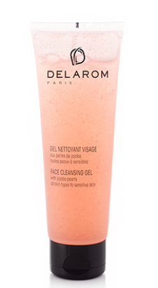 DELAROM GEL NETTOYANT VISAGE ALLE PERLE DI JOJOBA 125 ML - farmasorriso.com