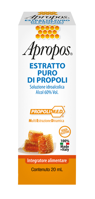APROPOS ESTRATTO PURO PROPOLI 20 ML - farmasorriso.com