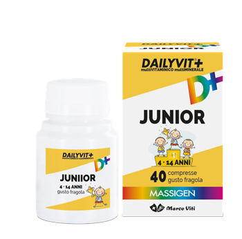 DAILYVIT+ JUNIOR MULTIVITAMINICO E MULTIMINERALE 40 COMPRESSE - farmasorriso.com