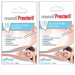 CEROTTO PER SUTURA MEDIPRESTERIL DELICATO TNT 3X75MM 10 PEZZI - farmasorriso.com