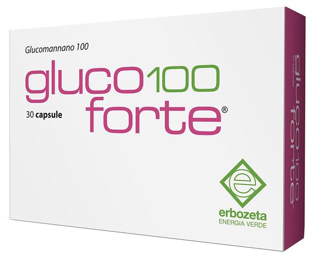 GLUCO 100 FORTE GLUCOMANNANO 100 30 CAPSULE DA 900 MG - farmasorriso.com