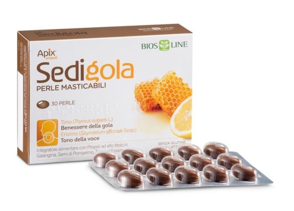 SEDIGOLA PERLE MASTICABILI 30 PERLE - farmasorriso.com
