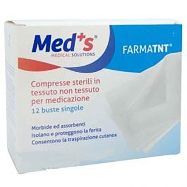 GARZA COMPRESSA MEDS TESSUTO NON TESSUTO PEEL OPEN 7,5X7,5CM 12 PEZZI - farmasorriso.com