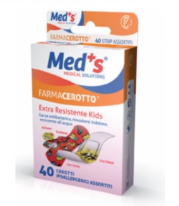 CEROTTO MEDS STRIP KIDS IPOALLERGENICO ASSORTITI 40 PEZZI - farmasorriso.com