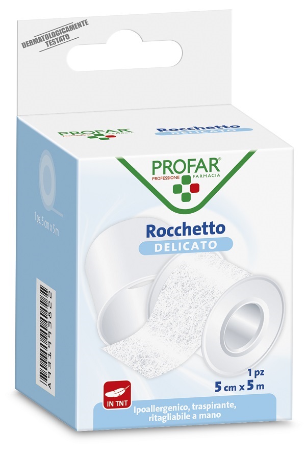 ROCCHETTO TESSUTO NON TESSUTO DELICATO 5 CM X 5 M PROFAR - farmasorriso.com