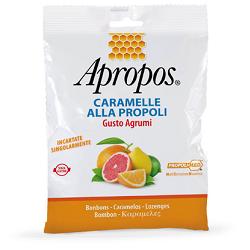 APROPOS CARAMELLE ALLA PROPOLI GUSTO AGRUMI 50 G - farmasorriso.com