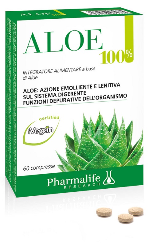 ALOE 100% INTEGRATORE ALIMENTARE 60 COMPRESSE - farmasorriso.com