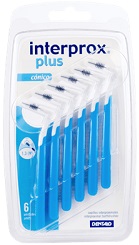 INTERPROX PLUS CONICO BLU 6 PEZZI - farmasorriso.com