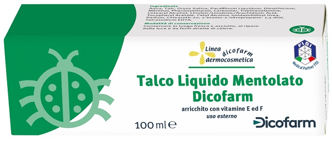 DICOFARM TALCO LIQUIDO MENTOLATO 100 ML - farmasorriso.com