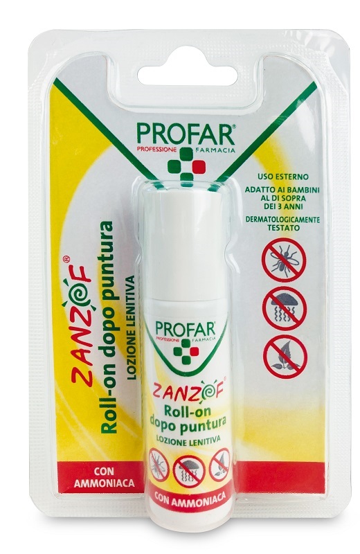 ZANZOF LOZIONE POST PUNTURA CON AMMONIACA ROLL-ON 20 ML PROFAR - farmasorriso.com
