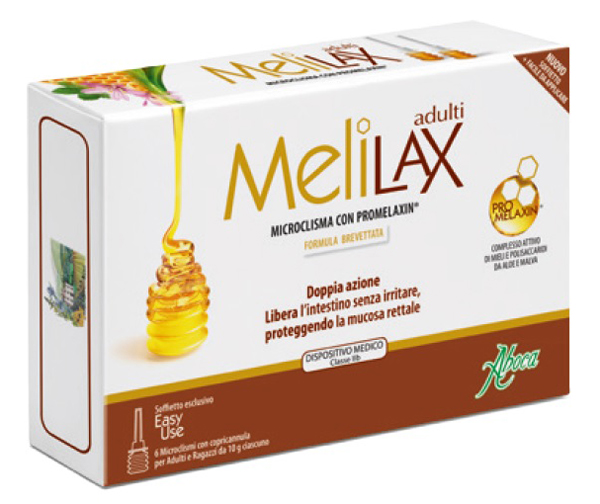 MELILAX ADULTI MICROCLISMI 6 PEZZI 10 G - farmasorriso.com