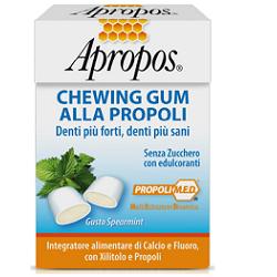 APROPOS CHEWINGUM PROPOLI 25 G - farmasorriso.com