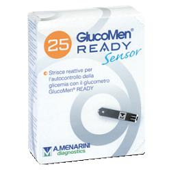 STRISCE MISURAZIONE GLICEMIA GLUCOMEN READY SENSOR 25 PEZZI - farmasorriso.com