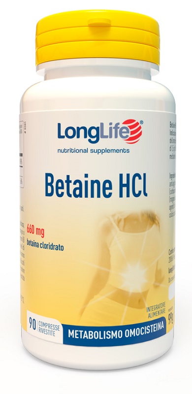 LONGLIFE BETAINE HCL 90 COMPRESSE RIVESTITE - farmasorriso.com