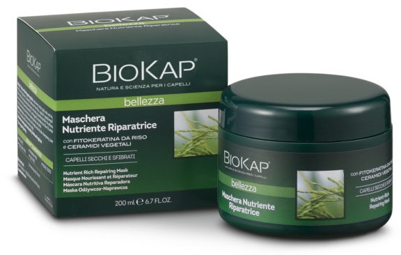 BIOKAP BELLEZZA MASCHERA NUTRIENTE/RIPARATRICE 200 ML BIOSLINE - farmasorriso.com