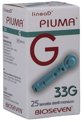 LANCETTE PUNGIDITO LINEA D PIUMA GAUGE 33 25 PEZZI - farmasorriso.com
