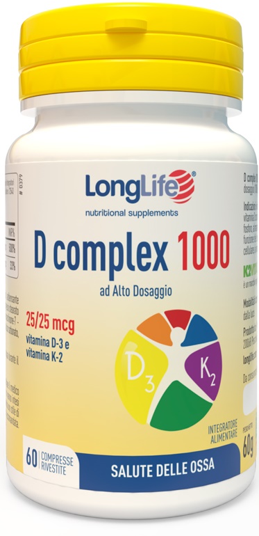 LONGLIFE D COMPLEX 1000 60 COMPRESSE - farmasorriso.com