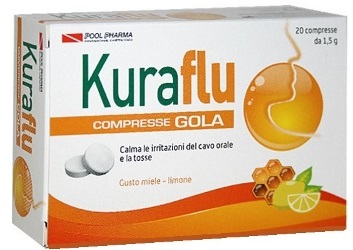 KURAFLU GOLA LIMONE/MIELE 20 COMPRESSE - farmasorriso.com