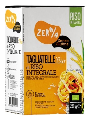 ZERO% GLUTINE TAGLIATELLE A NIDO DI RISO INTEGRALE SENZA GLUTINE BIO 250 G - farmasorriso.com