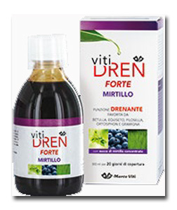 VITIDREN FORTE MIRTILLO SOLUZIONE 300 ML CON TAPPO DOSATORE - farmasorriso.com