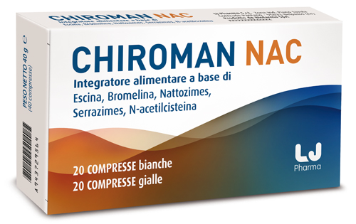 CHIROMAN NAC 20 COMPRESSE BIANCHE + 20 COMPRESSE GIALLE - farmasorriso.com