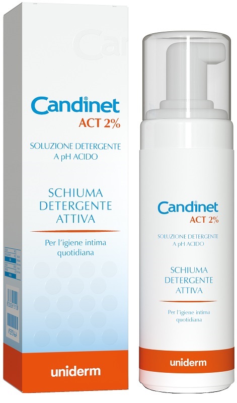 CANDINET ACT 2% SCHIUMA DETERGENTE ATTIVA 150 ML - farmasorriso.com