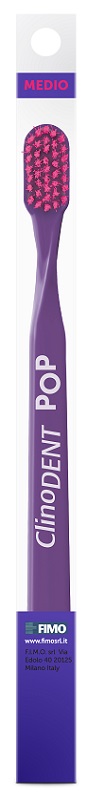 CLINODENT POP VIOLA SPAZZOLINO DA DENTI MEDIO - farmasorriso.com