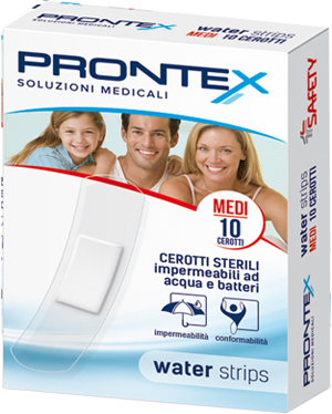 CEROTTO PRONTEX WATER STRIPS MEDIO 10 PEZZI - farmasorriso.com