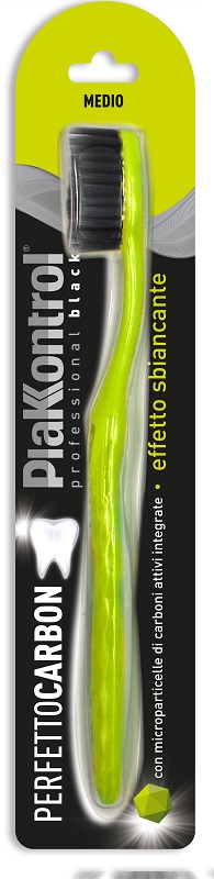PLAKKONTROL PERFETTO CARBON SPAZZOLINO MANUALE BLISTER 1 PEZZO - farmasorriso.com