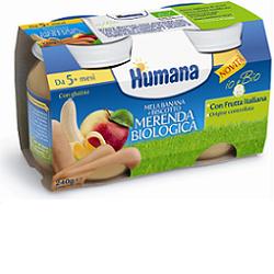 HUMANA MERENDA MELA/BANANA/BISCOTTO BIO 240 G - farmasorriso.com