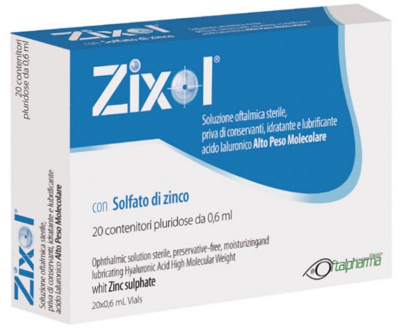 GOCCE OCULARI ZIXOL 20 FLACONCINI 0,6 ML - farmasorriso.com