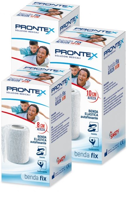 BENDA ELASTICA PRONTEX FIX AUTOFISSANTE 12 CM DI ALTEZZA PER4 METRI IN ESTENSIONE 1 PEZZO - farmasorriso.com