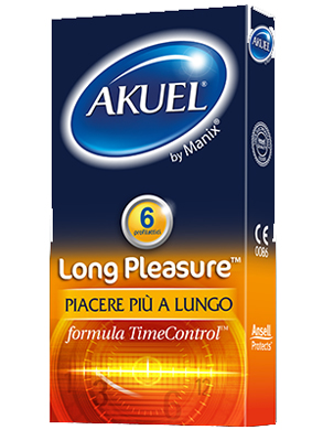 PROFILATTICO ANSELL AKUEL BY MANIX LONG PLEASURE B 6 PEZZI - farmasorriso.com
