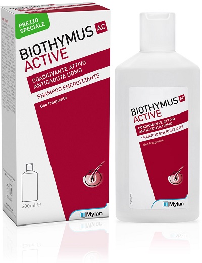 BIOTHYMUS AC ACTIVE SHAMPOO ENERGIZZANTE UOMO 200 ML PREZZO SPECIALE - farmasorriso.com