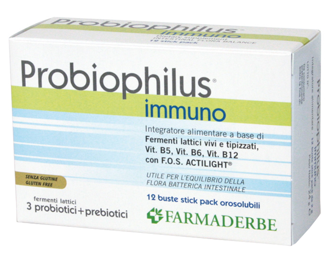 PROBIOPHILUS IMMUNO 12 BUSTINE 24 G - farmasorriso.com