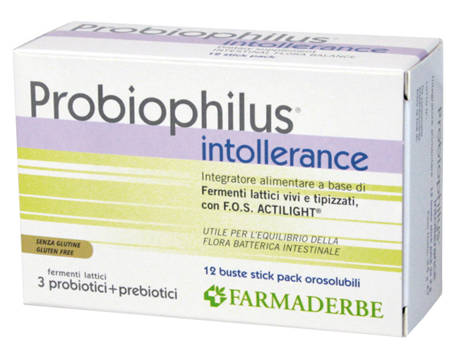 PROBIOPHILUS INTOLLERANCE 12 BUSTINE 24 G - farmasorriso.com