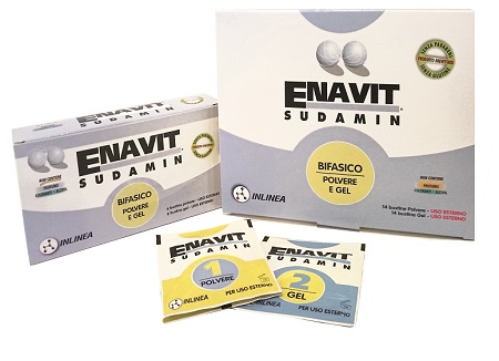 ENAVIT SUDAMIN BIFASICO 6 BUSTINE POLVERE + 6 BUSTINE GEL - farmasorriso.com