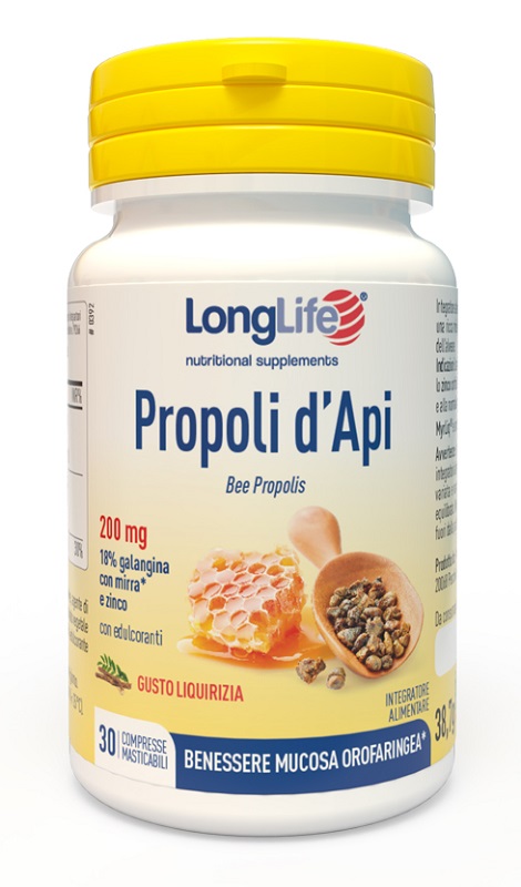 LONGLIFE PROPOLI D'API 30 COMPRESSE - farmasorriso.com