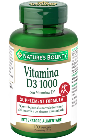 VITAMINA D3/1000 100 TAVOLETTE - farmasorriso.com